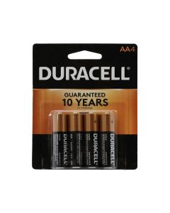 Duracell Coppertop AA Alkaline Batteries - 4 Piece Retail Packaging