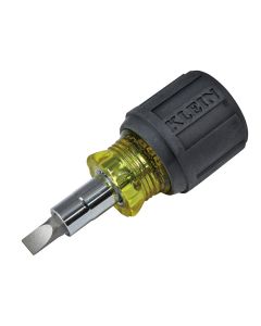 Klein Tools 6-in-1 Multi-Bit Screwdriver and Nut Driver - Stubby