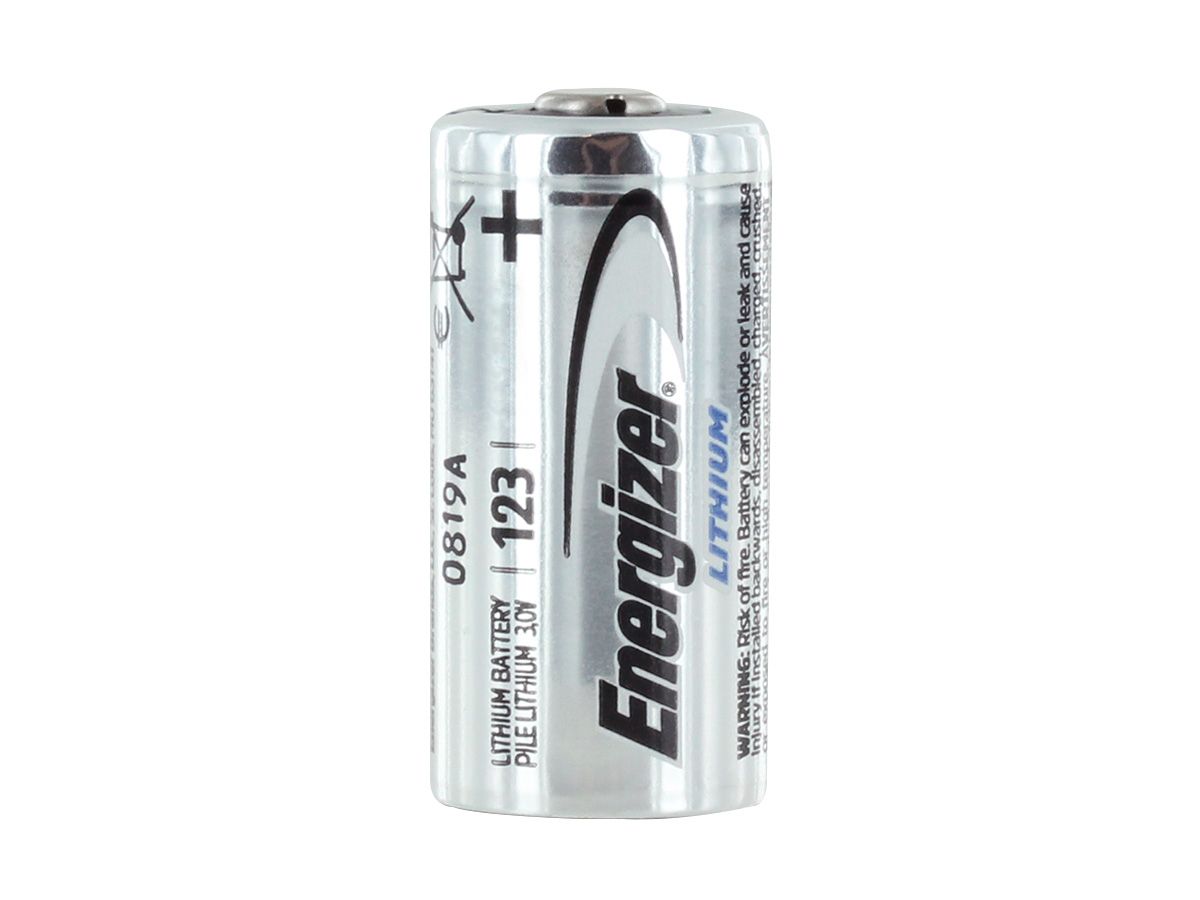 Energizer CR123A Lithium Battery 1500mAh Piece Bulk