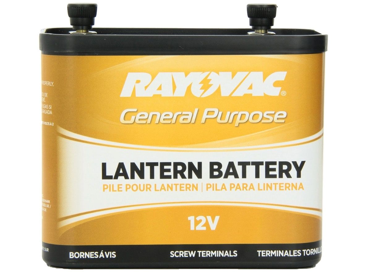 Rayovac 926D 7900mAh 12V Carbon-Zinc Lantern Battery with Screw
