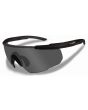 Wiley X Saber Advanced Changeable Sunglasses with High Velocity Protection - Matte Black Frame with Smoke Grey Lenses