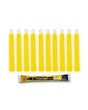 Cyalume 6-inch ChemLight 12 Hour Chemical Light Sticks - Case of 10 - Individually Foiled - Yellow (9-01360)