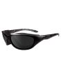Wiley X AirRage Climate Control Sunglasses Rx Ready with High Velocity Protection - Black Ops Matte Black Frame with Smoke Grey Lenses
