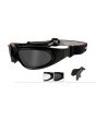 Wiley X SG-1 Goggles Rx Ready with High Velocity Protection - Matte Black - Asian Fit Frame with Smoke Grey - Clear Lens Kit