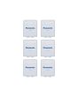 Panasonic Clear Battery Cases for 4 x AA or 5 x AAA - 6 Pack