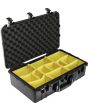 Pelican 1555 AIR Watertight Case with Logo - With Padded Dividers - Black