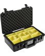 Pelican 1525 AIR Watertight Case with Logo - With Padded Dividers - Black