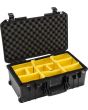 Pelican 1535 AIR Watertight Case with Logo - With Padded Dividers - Black
