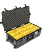 Pelican 1615 AIR Watertight Case with Logo - With Padded Dividers - Black