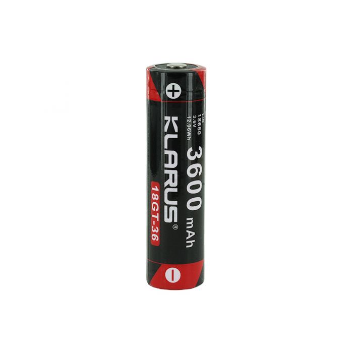 Klarus 18650 3600mAh 3.6V Lithium Ion (Li-ion) Button Top Battery for XT11GT
