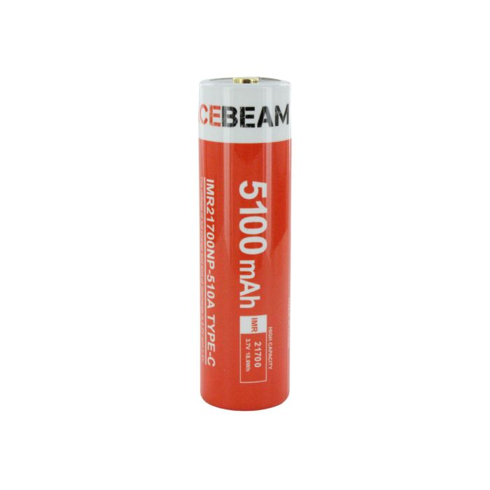 Acebeam IMR 21700 Battery with USB-C Charging Port and USB to USB-C  Charging Cable