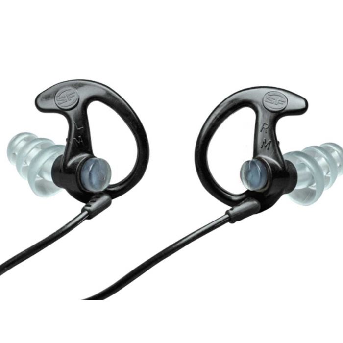 Surefire EarPro Sonic Defenders Max Full-Block Earplugs - 1 Pair 26dB Noise Reduction - Medium - Black