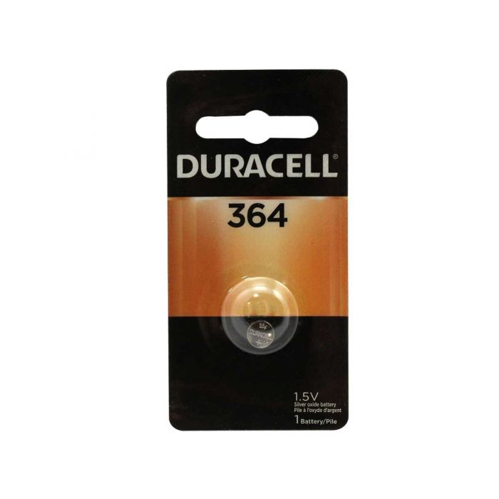 Duracell Duralock 364 Silver Oxide Coin Cell Battery - 24mAh  - 1 Piece Retail Packaging