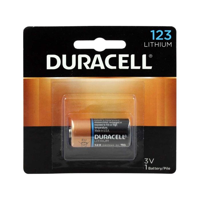 Duracell Ultra CR123A Lithium Battery - 1470mAh  - 1 Piece Retail Packaging