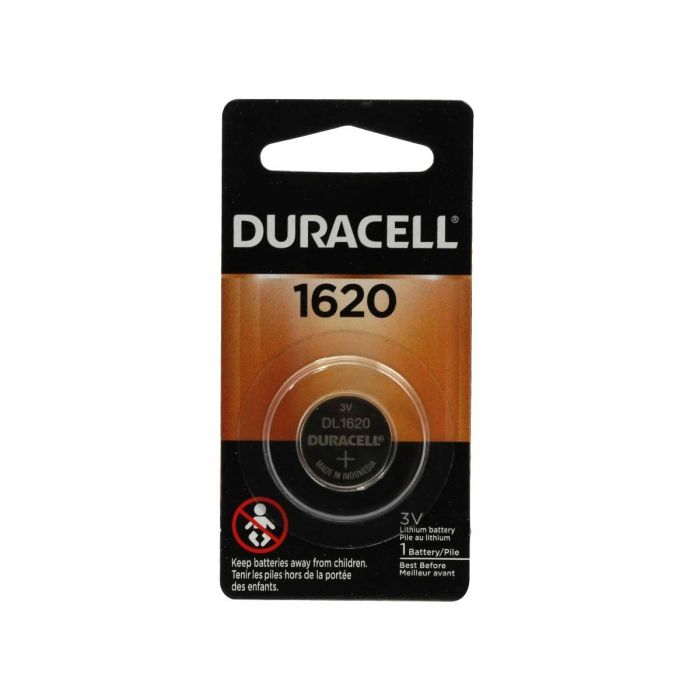 Duracell Duralock CR1620 Lithium Coin Cell Battery - 75mAh  - 1 Piece Retail Packaging