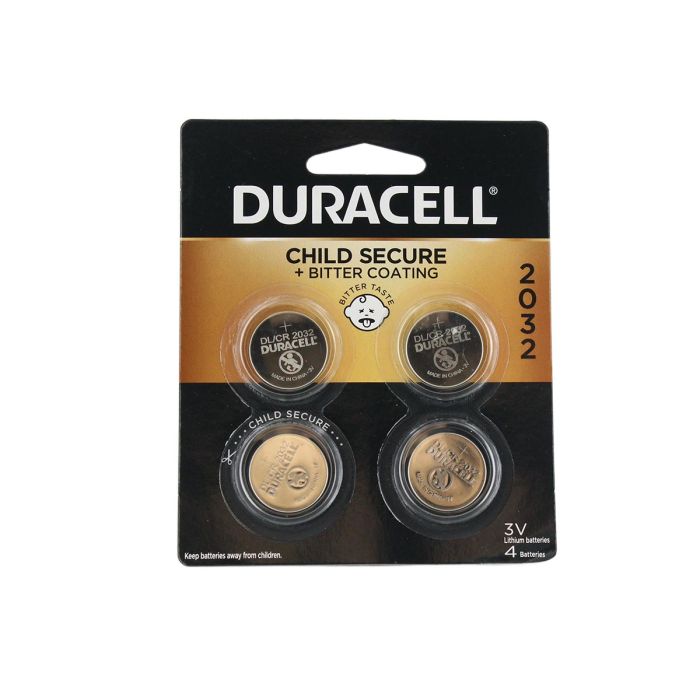 Duracell 2032 Lithium Watch/Electronic Coin Cell Battery  - 4pk