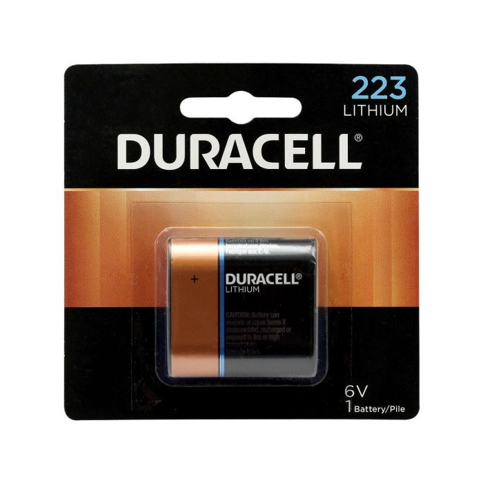 Duracell Ultra 223 / CRP2 Lithium Battery - 1400mAh  - 1 Piece Retail Packaging