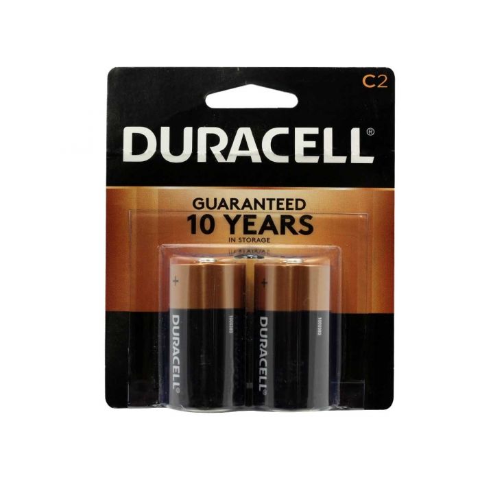 Duracell Coppertop C Alkaline Batteries - 2 Piece Retail Packaging