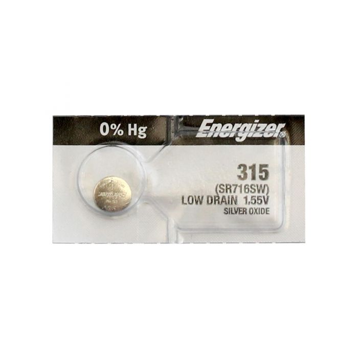 Energizer 315 Silver Oxide Coin Cell Battery - 23mAh  Tear Strip