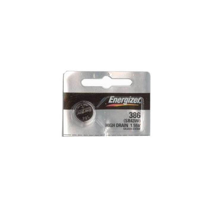 Energizer 301 / 386 Silver Oxide Coin Cell Battery - 127mAh  - 1 Piece Tear Strip