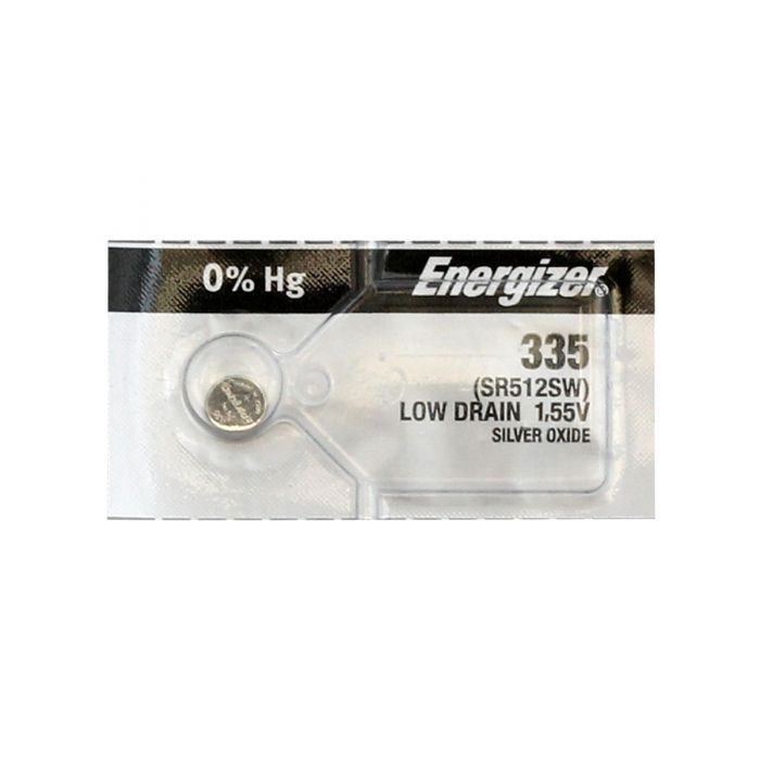 Energizer 335 Silver Oxide Coin Cell Battery - 6mAh  - 1 Piece Tear Strip