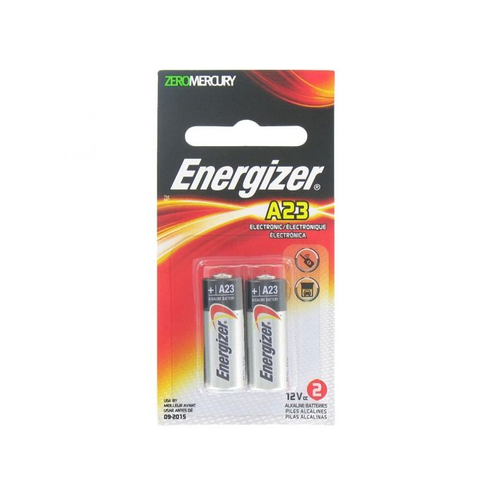 Energizer Electronic A23 Alkaline Batteries - 2 Piece Retail Packaging