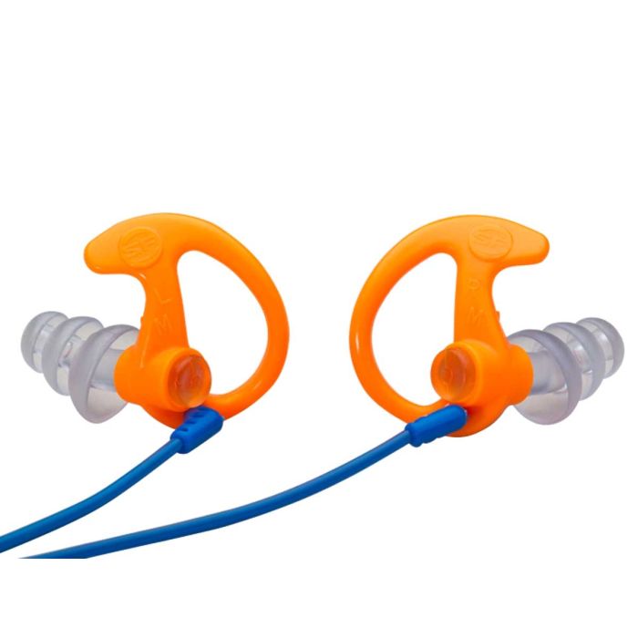 SureFire EP5 EarPro Sonic  Defenders Max Full-Block Earplugs - 1 Pair 26dB Noise Reduction - Medium - Orange