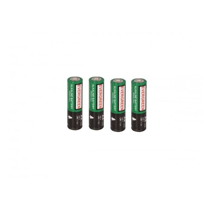 Evergreen Alkaline 1.5V AA Battery - 4 Pack Shrink Wrap (200 Shrink Packs per Case)