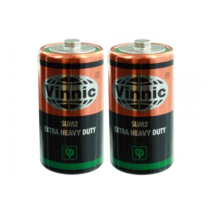 Vinnic Heavy Duty C Batteries - 2 Pack Shrink Wrap