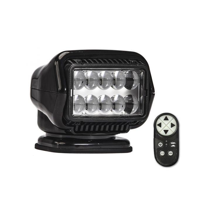 GoLight Stryker ST LED Portable Mount Spotlight with Wireless Handheld Remote and Magnetic Base - Black