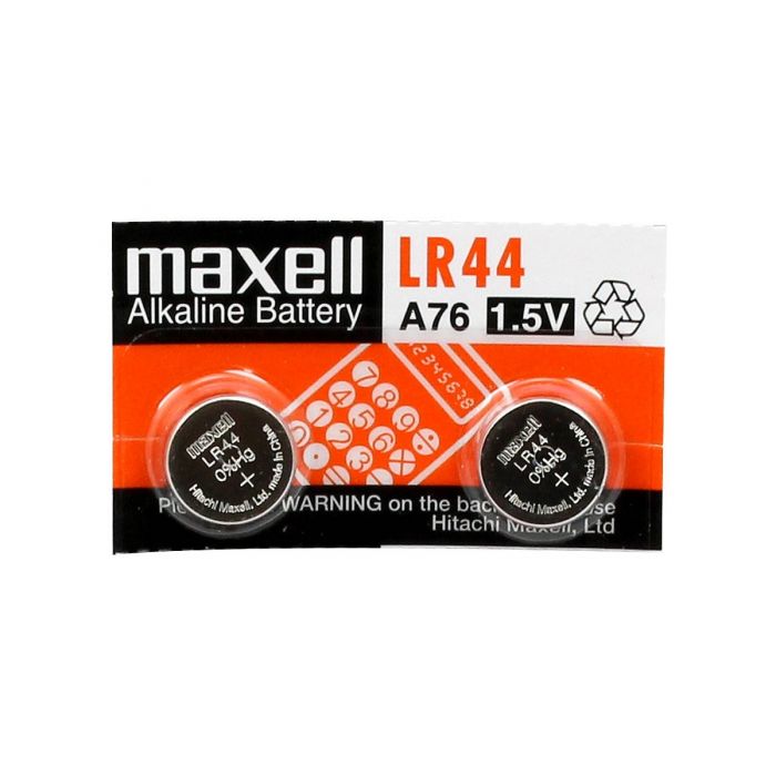 Maxell LR44 Battery - 1 Piece Tear Strip