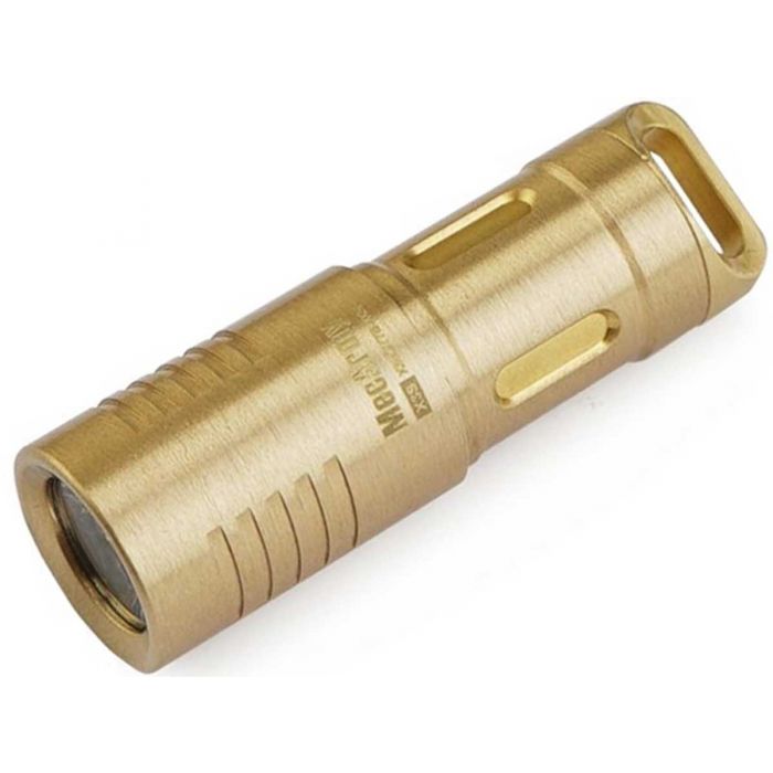 MecArmy X3S Rechargeable LED Keychain Light - Brass