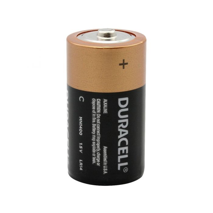 Duracell Duralock C Alkaline Battery Box - Made in the USA