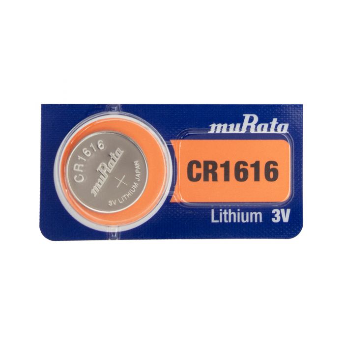 Murata CR1616 Lithium Coin Cell Battery - 1 Piece Tear Strip
