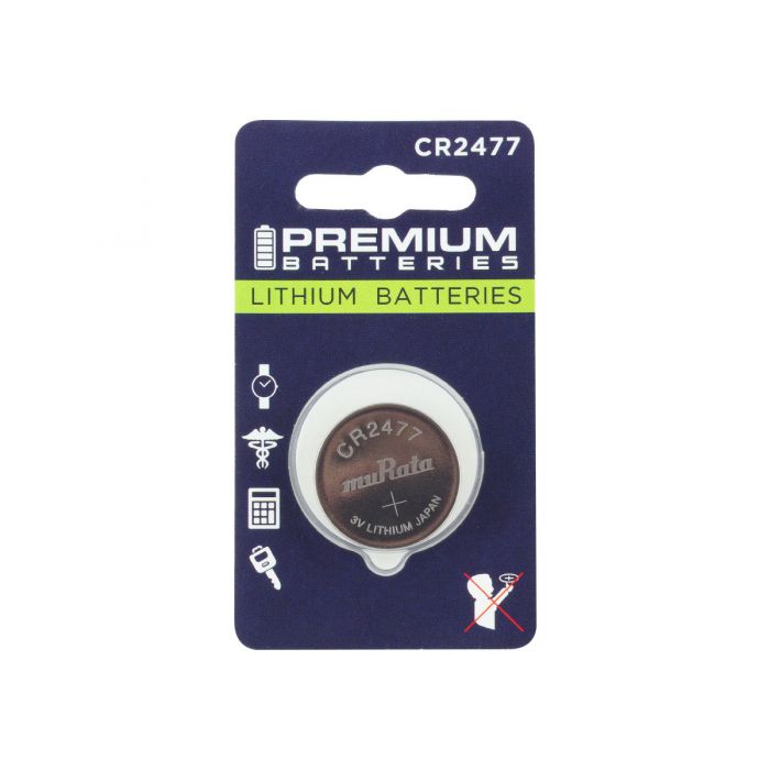 Murata CR2477X Coin Cell Battery - Carded