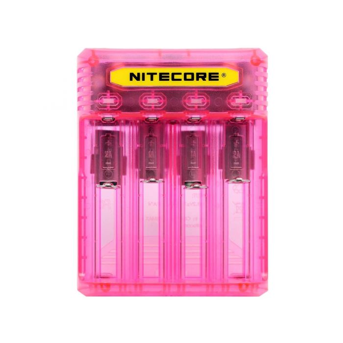 Nitecore Q4 4-Bay Charger - Pink