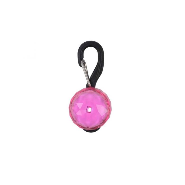 Nite Ize PetLit LED Collar Light - Jewel Pink with White LED (PCL02-03-12JE)