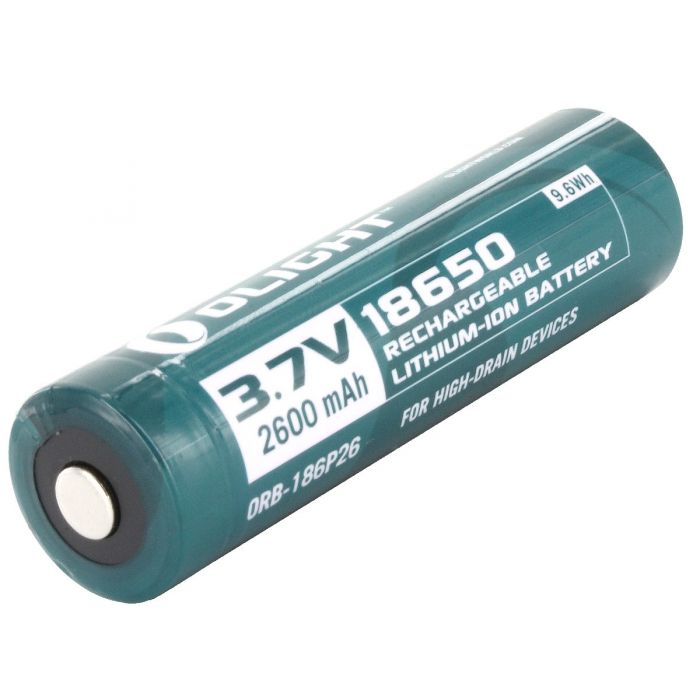 Olight 18650 3.7V 2600mAh Rechargeable Li-ion Battery
