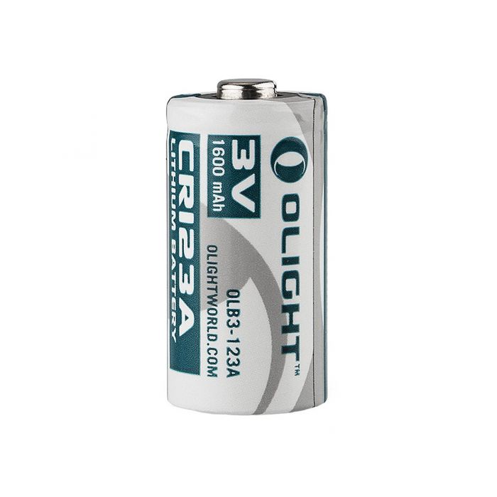 Olight CR123A 3V Button Top Photo Battery - 1pc Retail Card