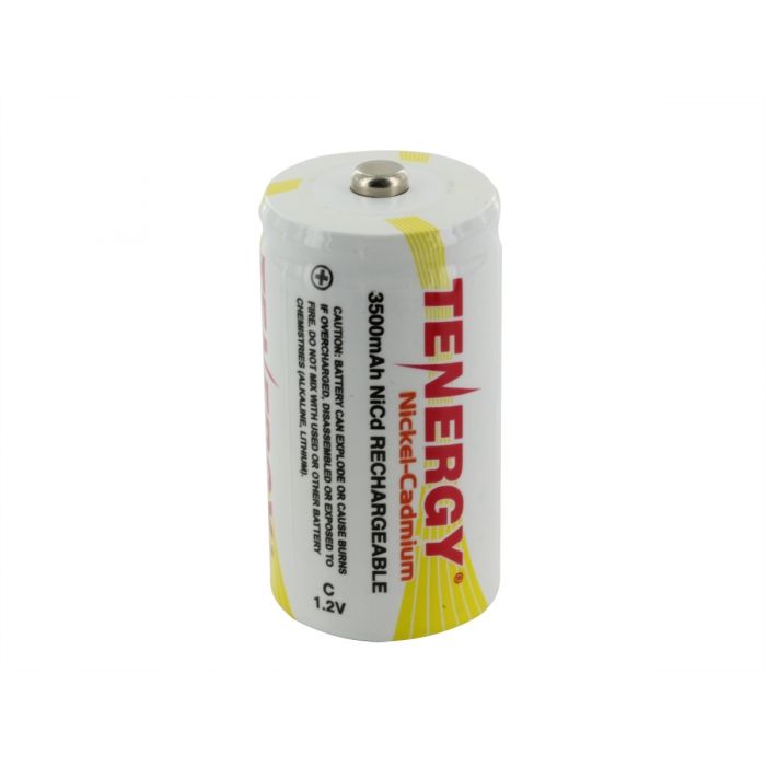 Tenergy 20400 C 3500mAh 1.2V NiCd Button Top Battery - Bulk
