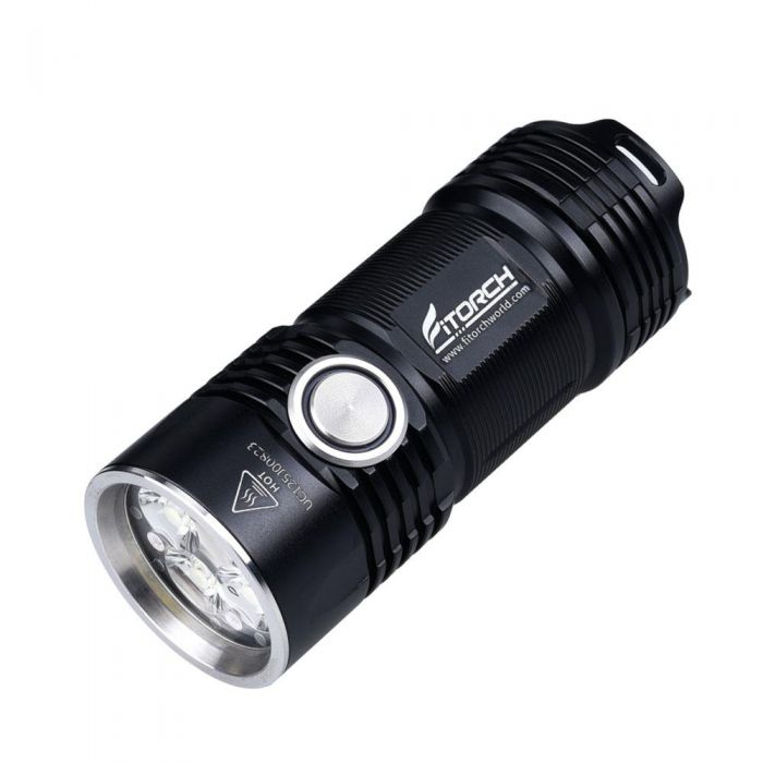 Fitorch P25 LED Flashlight - 4 x CREE XP-G3 -3000 Lumens - Uses 1 x 26350 (included)