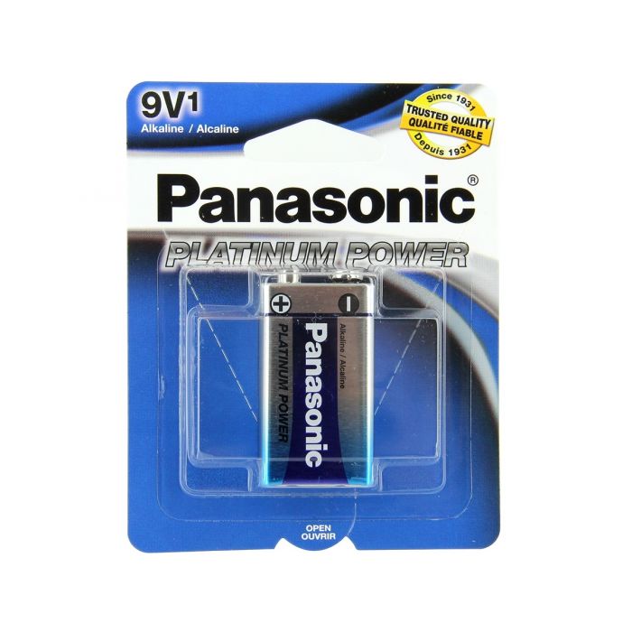 Panasonic Platinum Power 9V Alkaline Batteries (6LF22XP-1B) - 1-Pack Retail Card