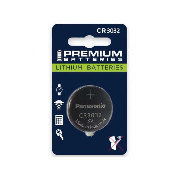 Panasonic CR3032 Coin Cell Watch Battery - 1 Piece Retail Card