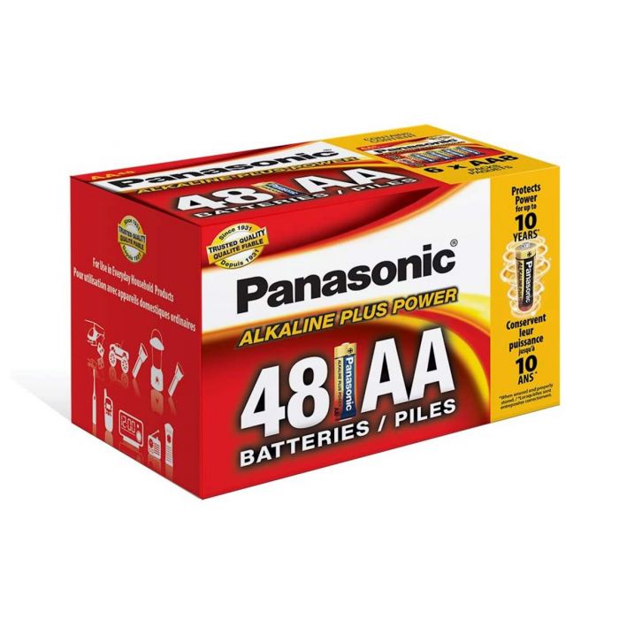 Panasonic Alkaline Plus Power AA 48 pack