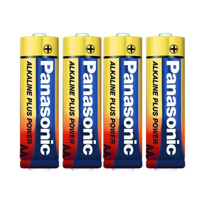 Panasonic Alkaline Plus AA Battery - 4 Pack Shrink (LR6PA-4S)