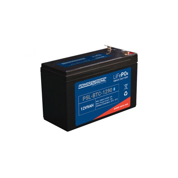 Power-Sonic PSL-BTC-1290 Bluetooth Enabled LiFePO4 Battery - F2 Terminals