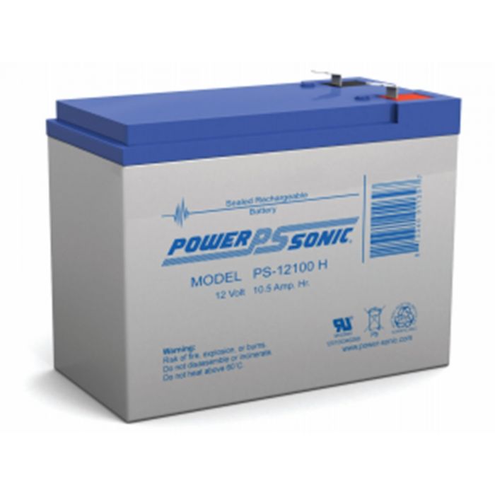 Powersonic PS-12100H SLA Battery 12-Volt 10.5-AH F2 Terminal