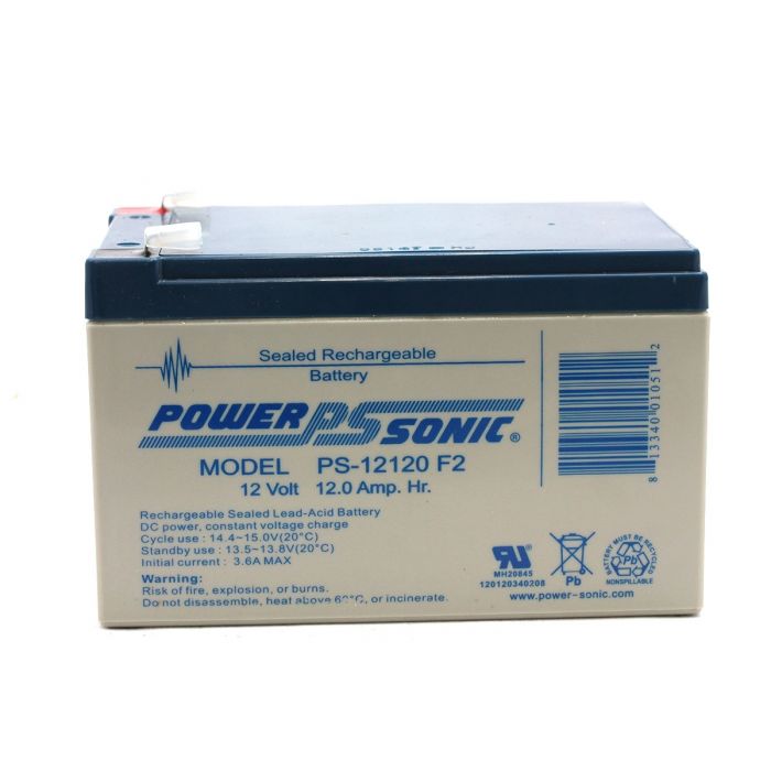 Powersonic PS-12120 SLA Battery 12-Volt 12-AH F2 Terminal