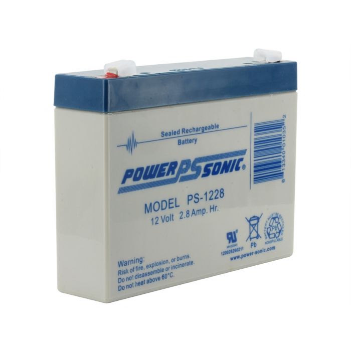 Powersonic PS-1228 SLA Battery 12-Volt 2.8-AH F1 Terminal
