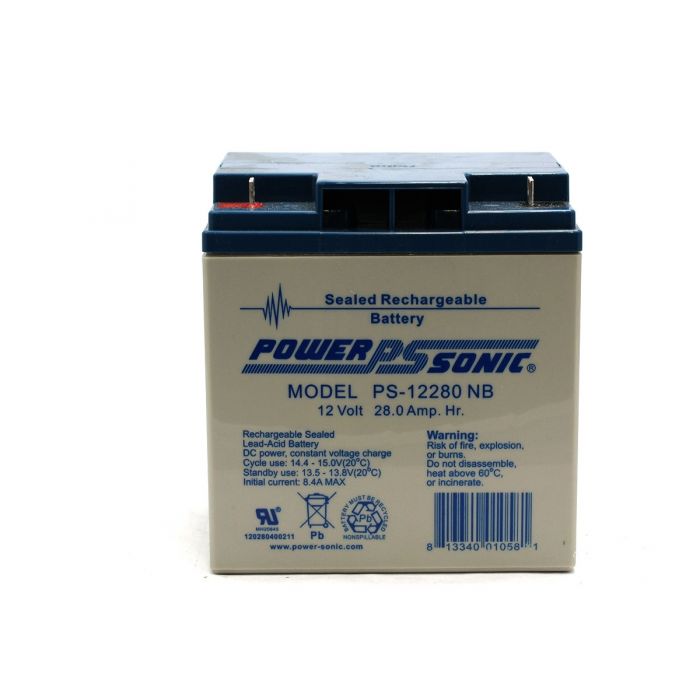 Powersonic PS-12280 SLA Battery 12-Volt 28-AH NB Terminal
